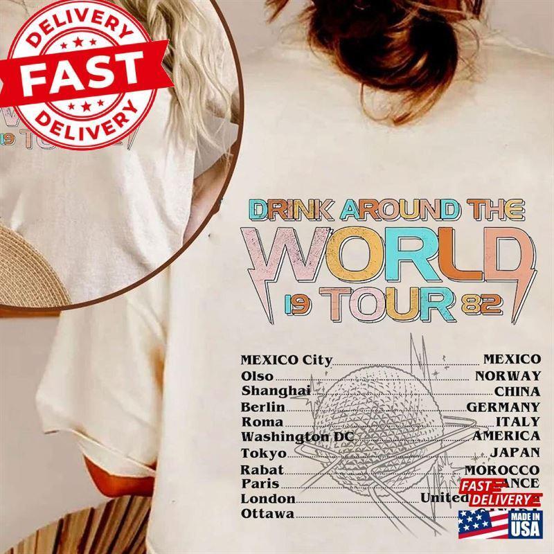 Retro Epcot World Tourd Shirt Disneyland 1982 T-Shirt Unisex 2 Sided